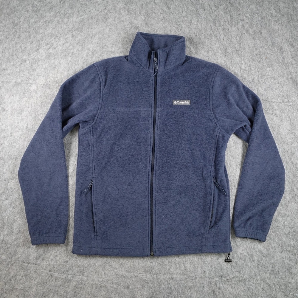 Columbia Jacket Mens Medium Blue Steens Mountain Full Zip Fleece WM3220